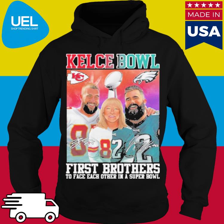 The First Kelce Brother Players To Face Each Other 2023 Signatures Shirt,  hoodie, sweater, long sleeve and tank top in 2023