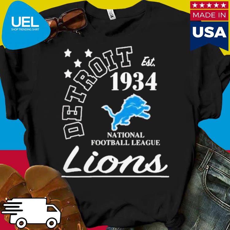 Nfl Detroit Lions Starter Blue City Arch Team Shirt