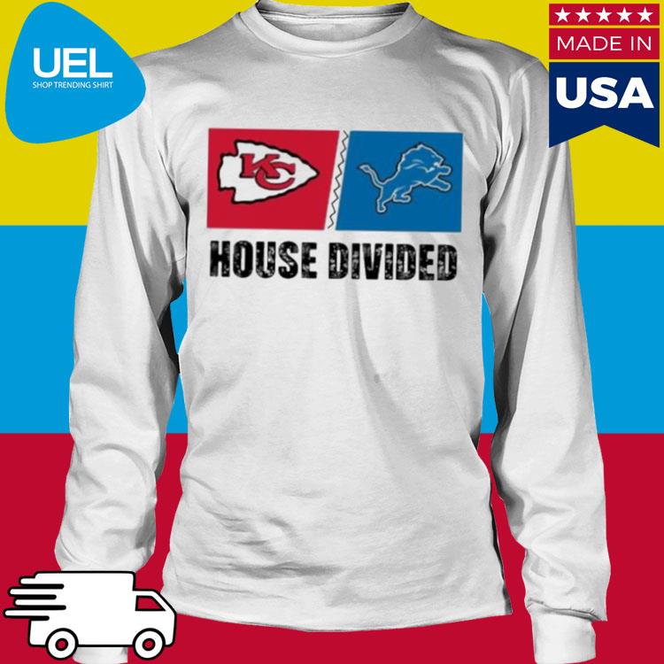 Kansas City Chiefs Vs Detroit Lions House Divided Shirt - Hersmiles