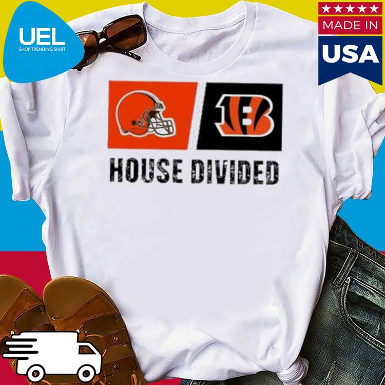 Cleveland browns vs cincinnati bengals house divided shirt, hoodie,  sweater, long sleeve and tank top