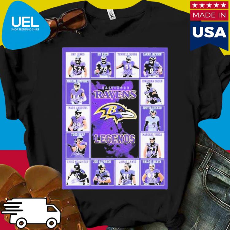 Official baltimore ravens legends teams signatures shirt, hoodie, sweater,  long sleeve and tank top