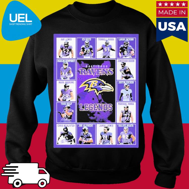 Baltimore Ravens Legends Signatures Shirt, hoodie, longsleeve