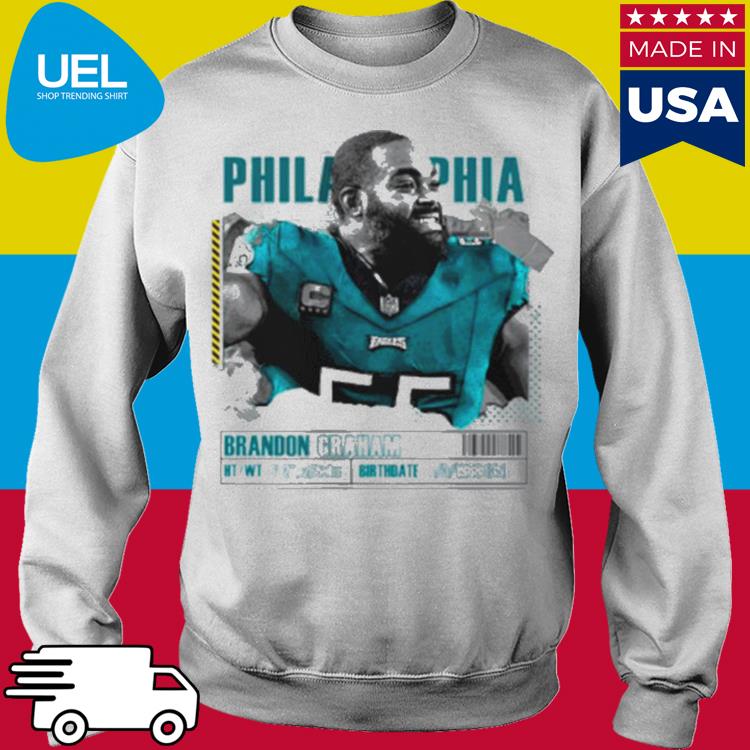 Top brandon Graham 4 3 1988 Philadelphia Eagles football player paper  poster gift shirt, hoodie, sweater, long sleeve and tank top