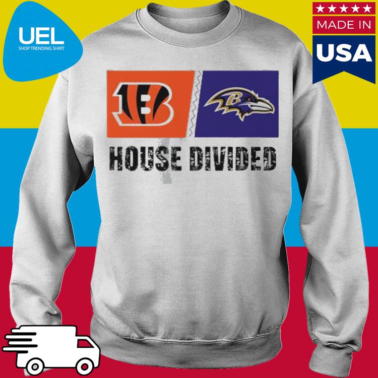 Cincinnati Bengals Vs Baltimore Ravens House Divided Shirt