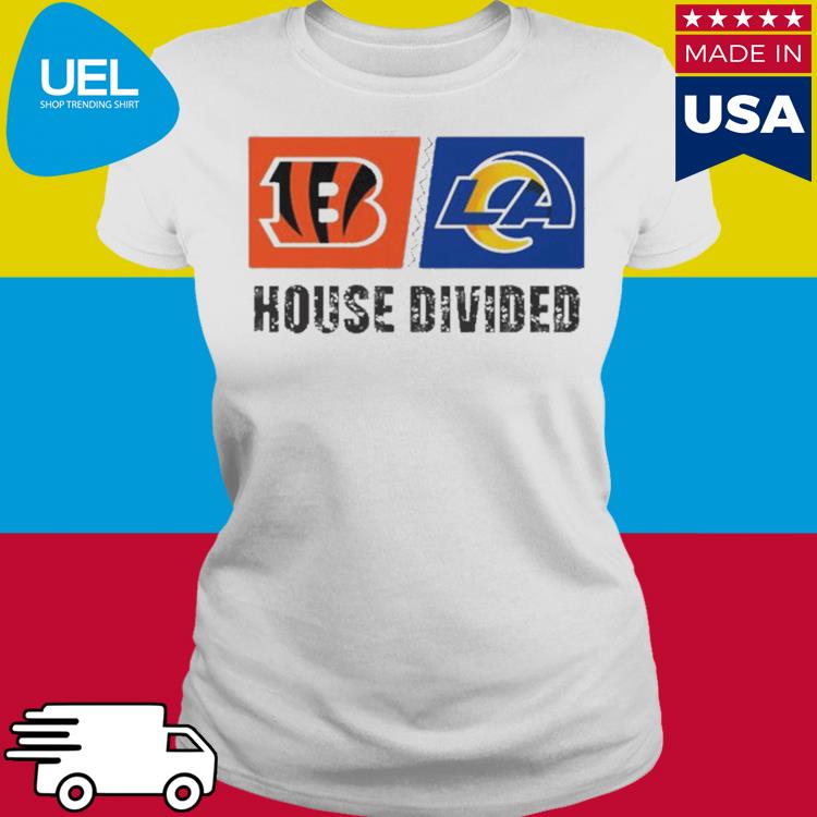 Cincinnati Bengals Vs Los Angeles Rams House Divided Shirt - Peanutstee