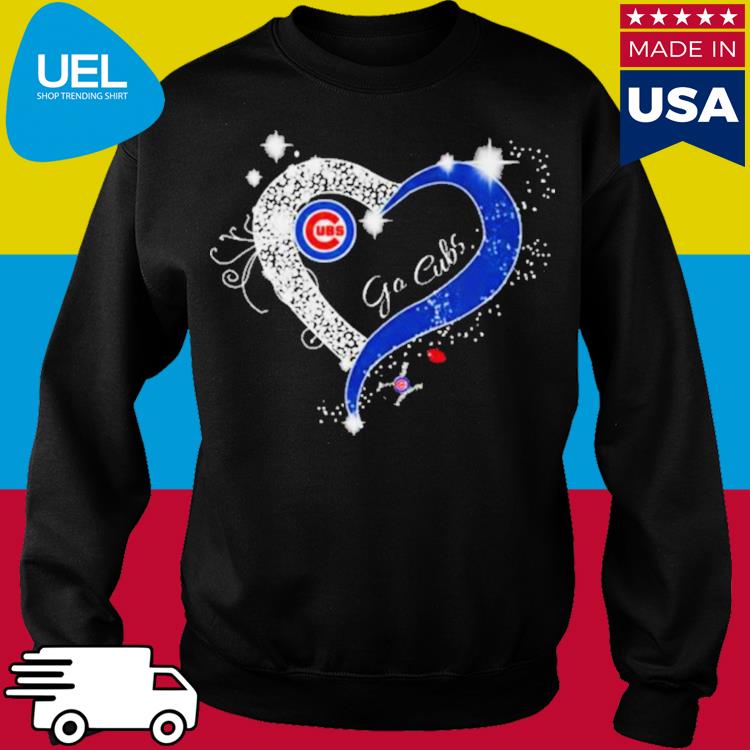 Chicago Cubs diamond heart logo 2023 shirt, hoodie, sweater, long sleeve  and tank top