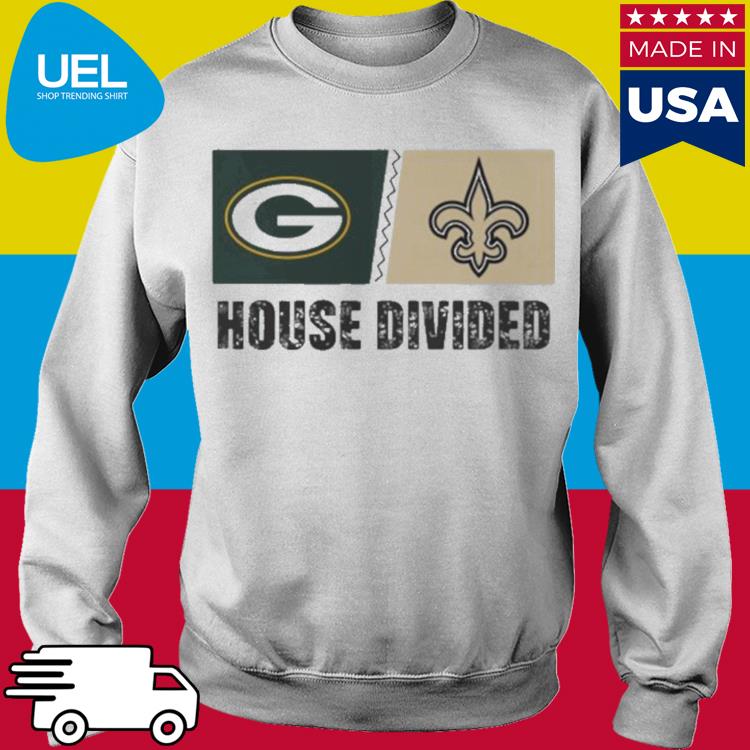 Green Bay Packers Vs New Orleans Saints House Divided Shirt