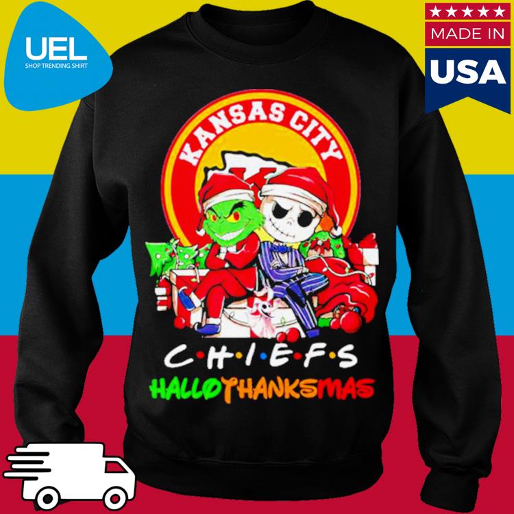 Jack Skellington And The Grinch Kansas City Chiefs Hallothanksmas