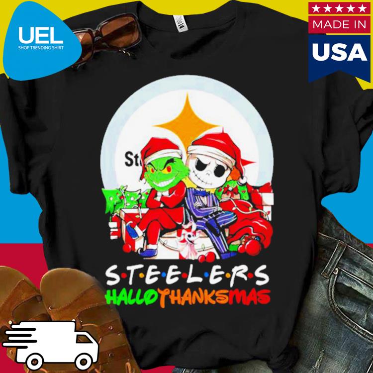 Official Grinch and Jack Christmas Pittsburgh Steelers NFL t-shirt