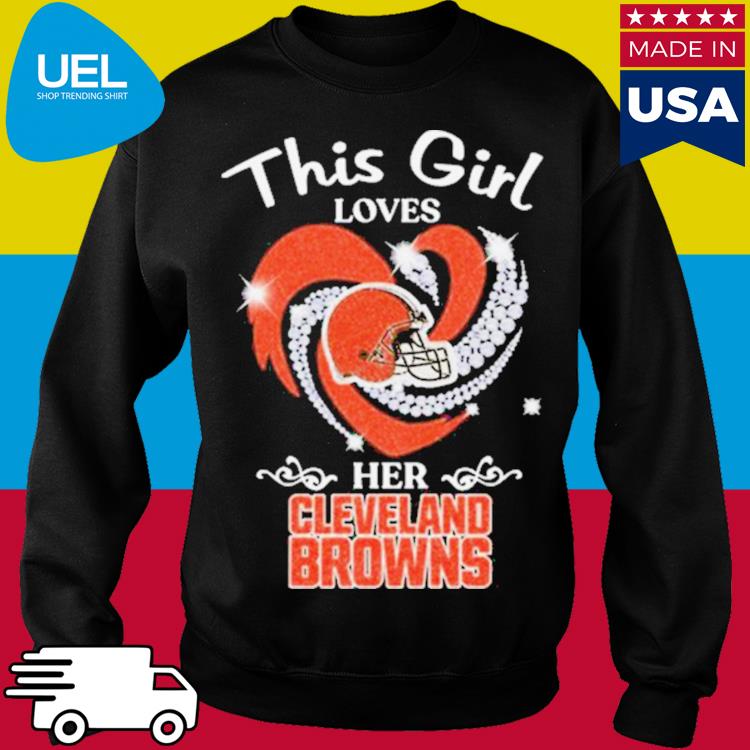 Heart Diamond This Girl Loves Her Cleveland Browns 2023 shirt