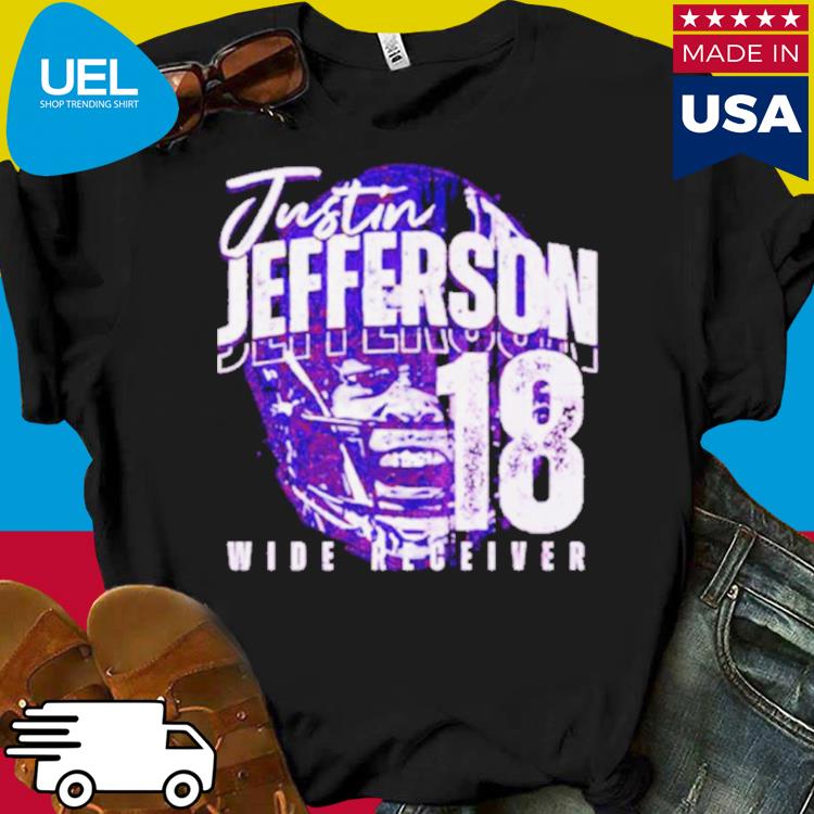 Justin Jefferson no 18 wide receiver Minnesota shirt, hoodie, sweater and  v-neck t-shirt