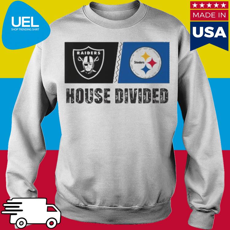 House Divided Las Vegas Raiders Vs Pittsburgh Steelers Shirt, hoodie,  longsleeve, sweatshirt, v-neck tee