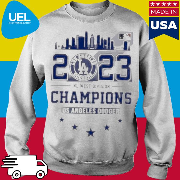 Los Angeles Dodgers Skyline 2023 NL West Division Champions shirt, hoodie,  sweater, long sleeve and tank top