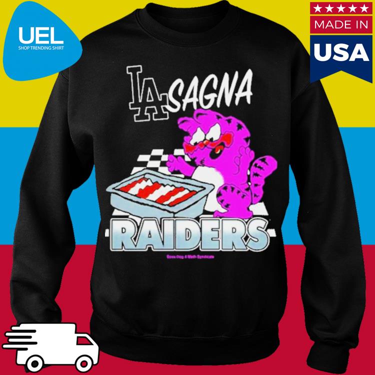 Los Angeles Dodgers Lasagna Raiders shirt, hoodie, longsleeve tee, sweater