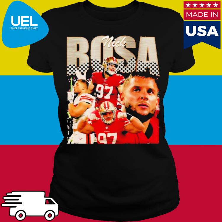 Nick Bosa 97 San Francisco 49ers the football tour vintage poster shirt,  hoodie, sweater, long sleeve and tank top