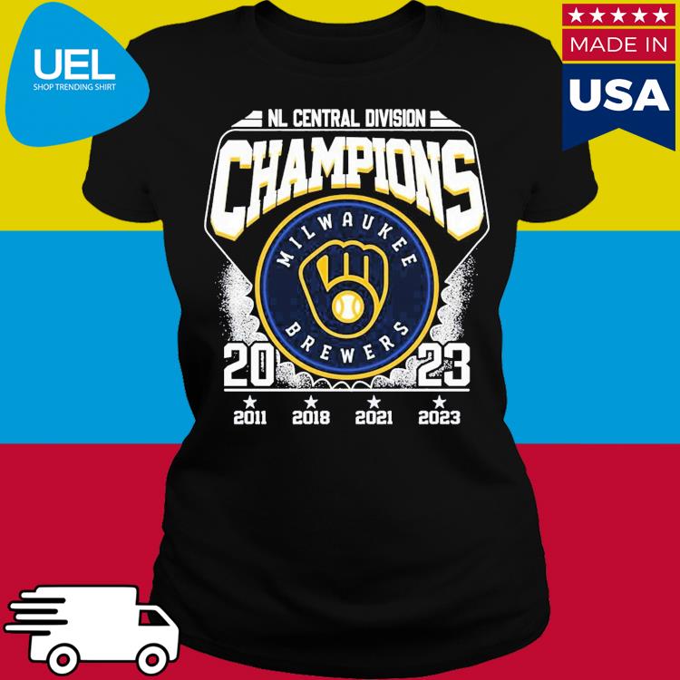 Nl Central Division Champions Milwaukee Brewers 2011 2018 2021 2023 T-shirt,Sweater,  Hoodie, And Long Sleeved, Ladies, Tank Top