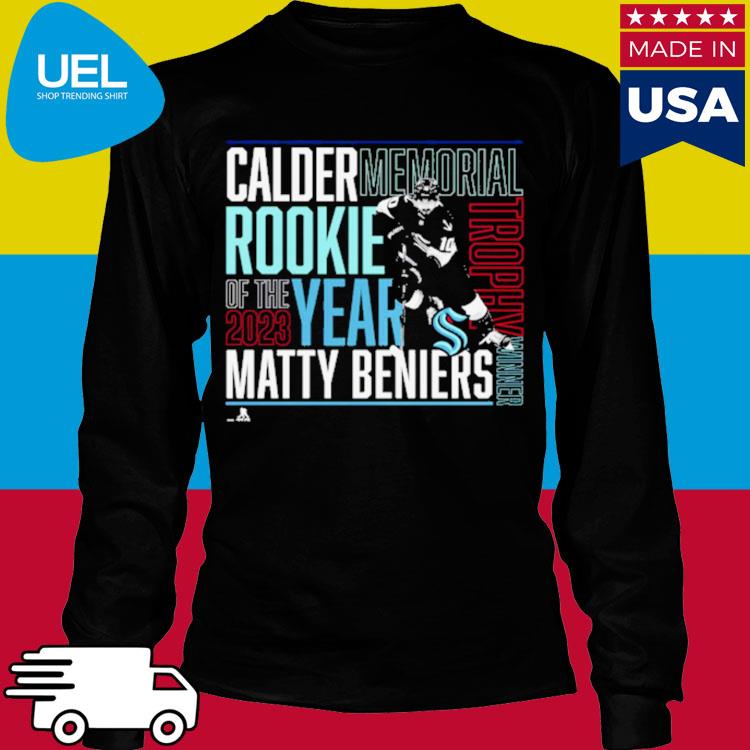 Seattle kraken matty beniers rookie of the year shirt, hoodie
