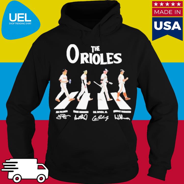 The orioles walking abbey road vintage signatures shirt, hoodie, sweater,  long sleeve and tank top