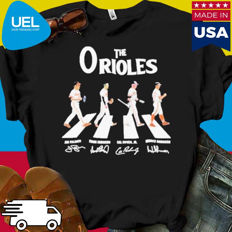 Orioles Take October Shirt The Orioles Shirt Walking Abbey Road Vintage  Signatures T Shirt, hoodie, sweater, long sleeve and tank top