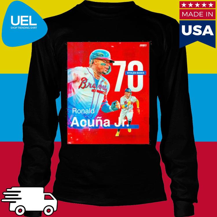 Ronald acuña jr. is the founding member of the 40 70 club shirt