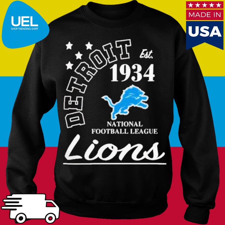 Detroit Lions football est. 1934 go Lions logo shirt, hoodie