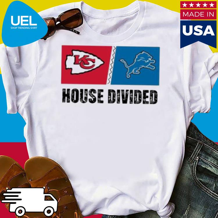 Kansas City Chiefs Vs Detroit Lions House Divided Shirt - High