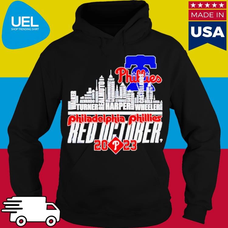 Skyline Philadelphia Phillies Red October 2023 shirt, hoodie, sweater, long  sleeve and tank top