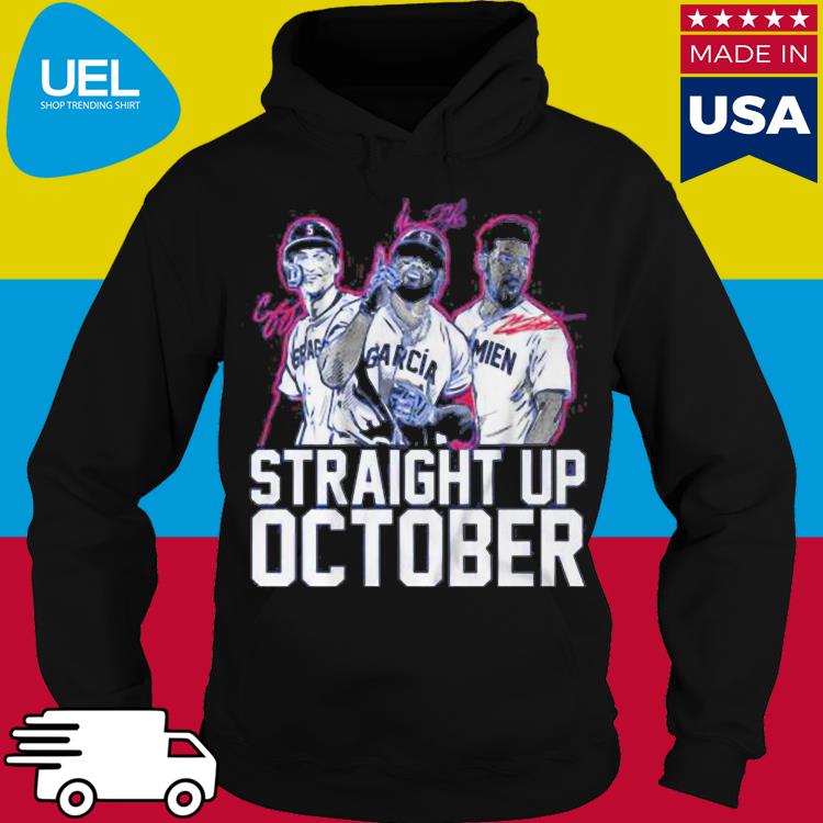 corey seager marcus semien and adolis garcia straight up october T-Shirt