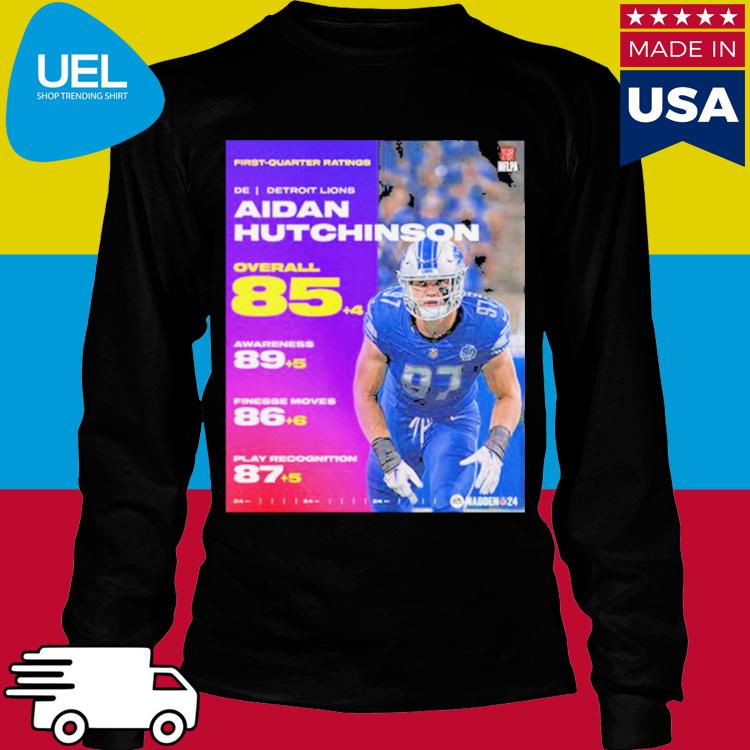 Aidan Hutchinson 97 Detroit Lions football player poster shirt, hoodie,  sweater, long sleeve and tank top