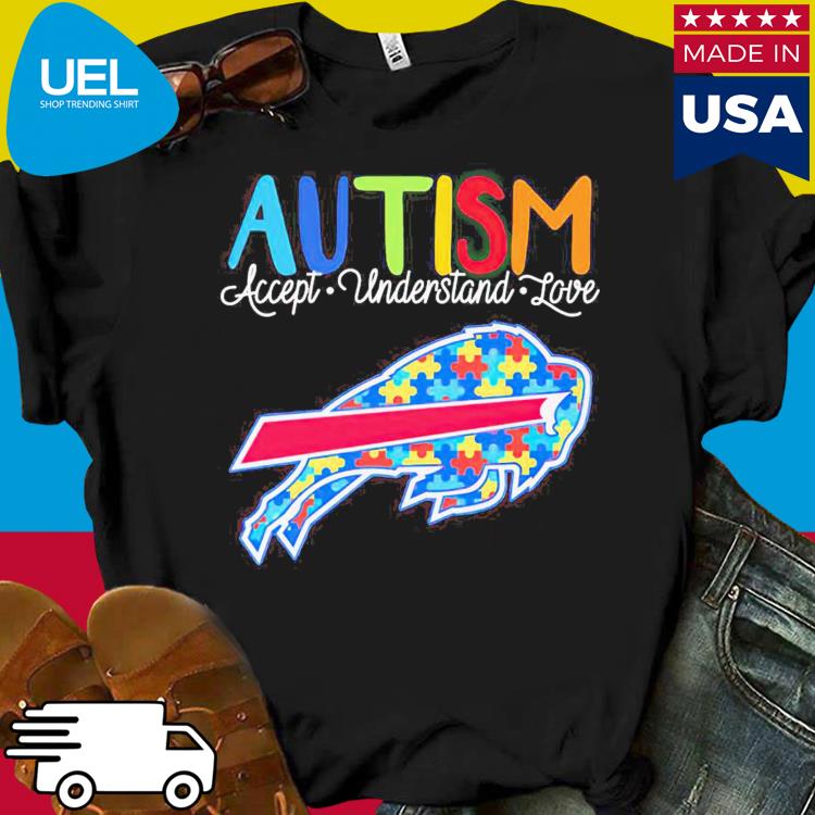 Official buffalo Bills Autism Accept Understand Love shirt,tank