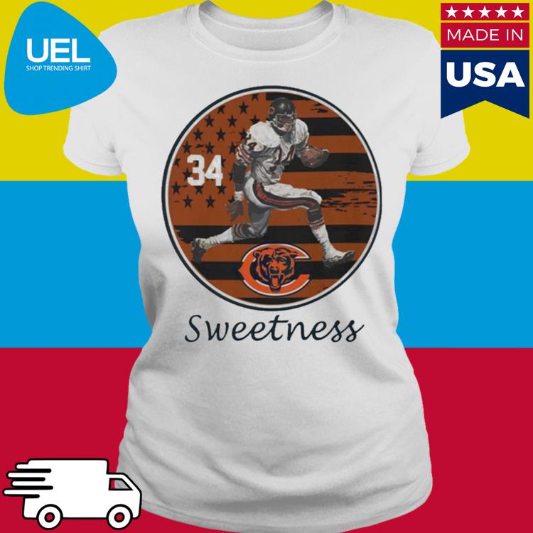 Chicago Bears Men's Orange Walter Payton Sweetness Tee X-Large