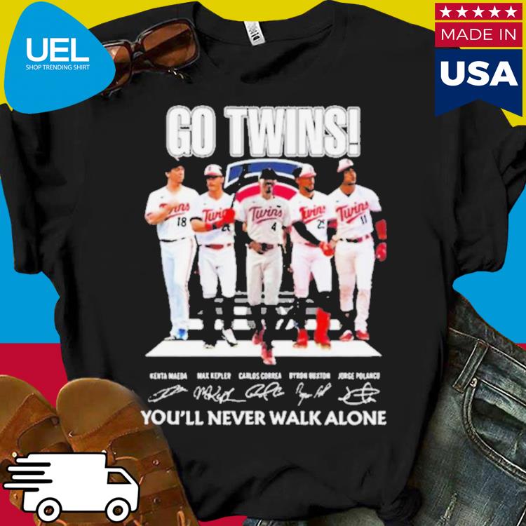 The Twins Abbey Road Signatures T-Shirt, 2022 Minnesota Twins