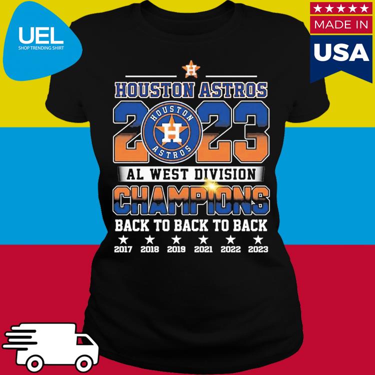Official Houston Astros AL West Back To Back To Back Champions