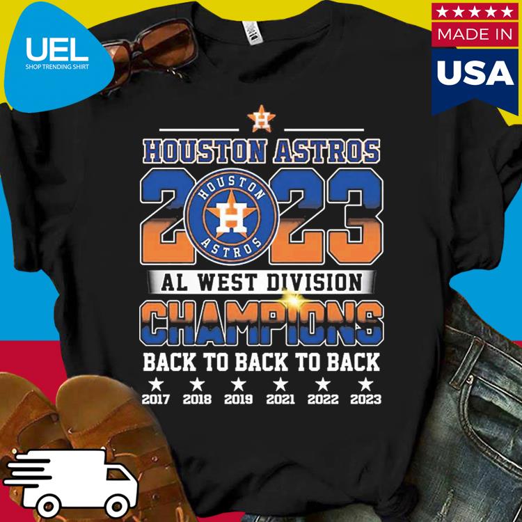 Official houston astros al west Division champions back to back to
