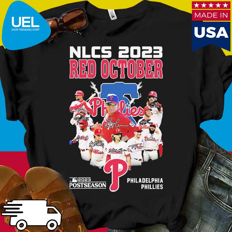 Nlcs 2023 Red October 2023 Postseason Philadelphia Phillies Shirt, hoodie,  longsleeve, sweatshirt, v-neck tee