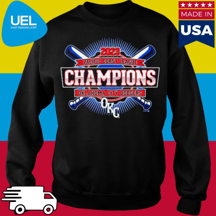 2023 Pacific Coast League Champions Oklahoma City Dodgers T-shirt,Sweater,  Hoodie, And Long Sleeved, Ladies, Tank Top