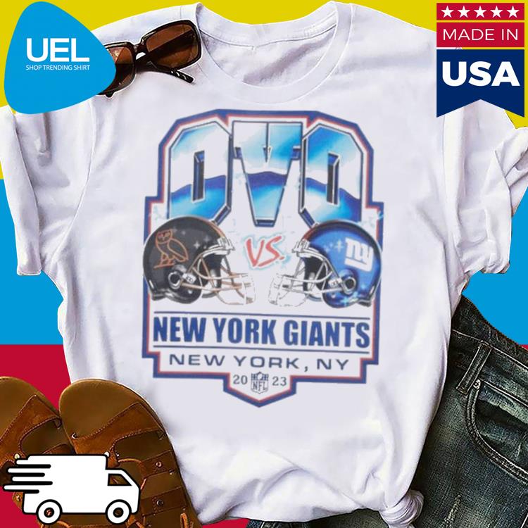 OVO White New York Giants Helmet Logo Shirt, hoodie, sweater, long sleeve  and tank top