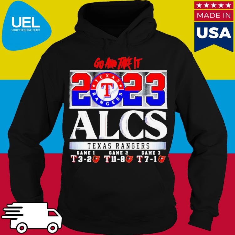 Official texas rangers alcs 2023 go and take it shirt, hoodie