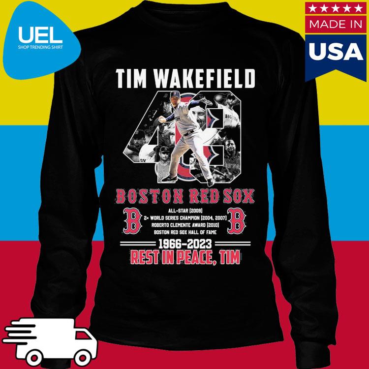 Official tim wakefield boston red sox 1966-2023 rest in peace, tim