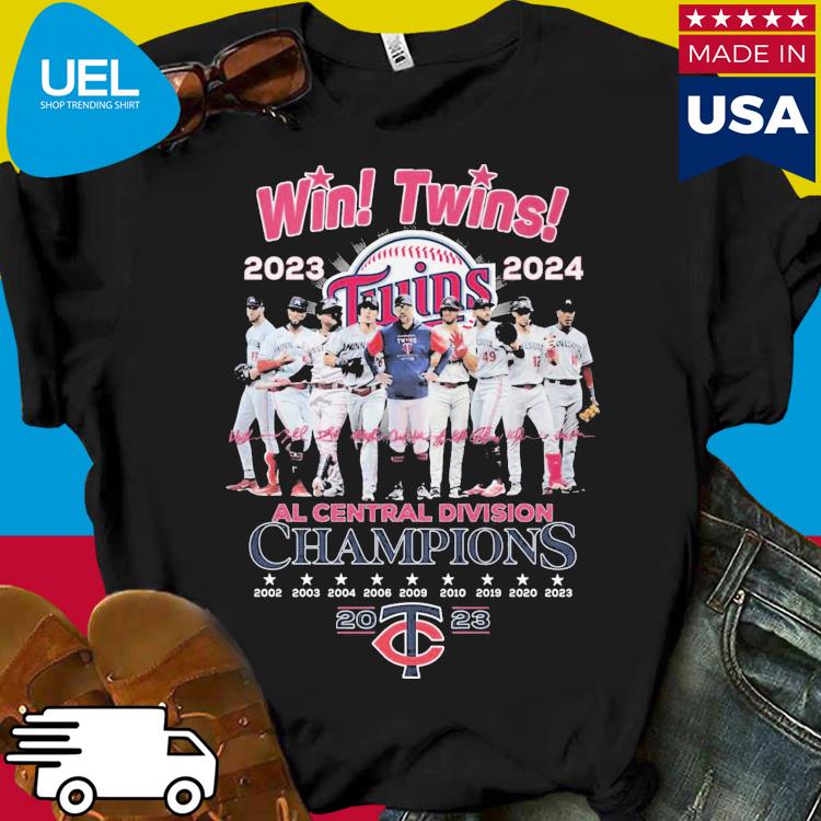 Official Minnesota 2023 Twins Al Central Division Champions Logo Shirt,  hoodie, sweater, long sleeve and tank top