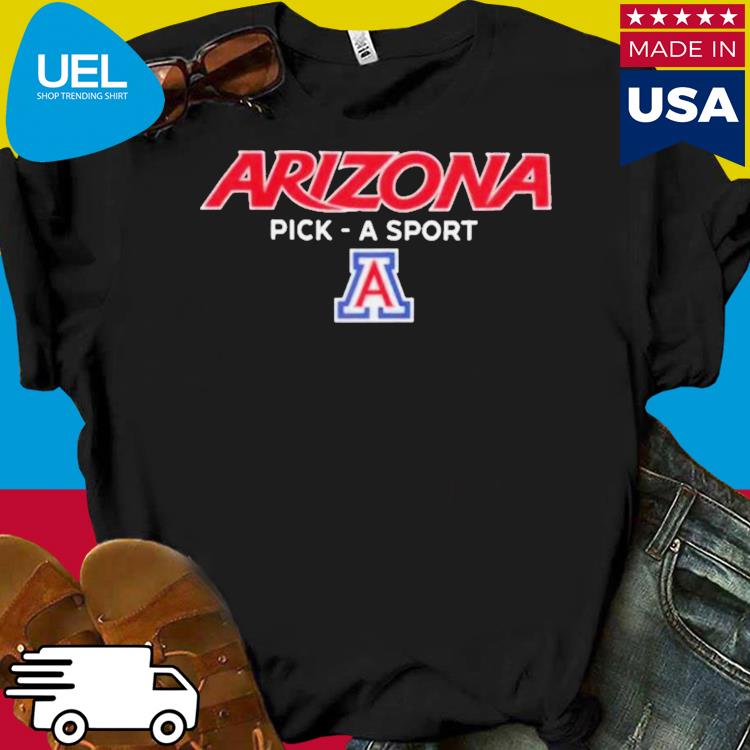 Arizona wildcats pick a sport logo 2023 shirt