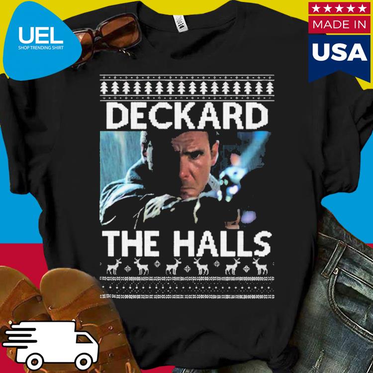 Deckard the halls blade runner Christmas knit shirt
