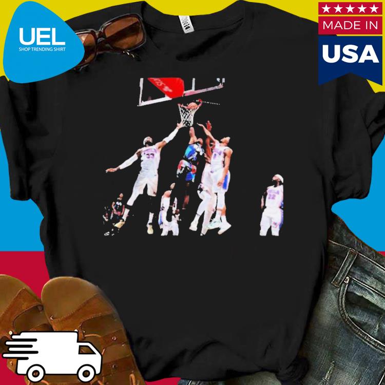 Lonnie walker dunked on every 76ers player shirt